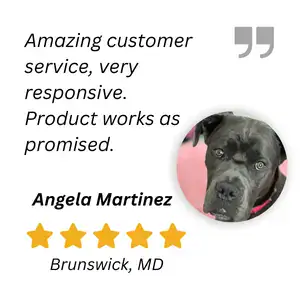 Client testimonial with name, country, and rating for FiboTemplates